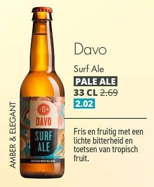 Aanbiedingen Davo surf ale - Davo - Geldig van 04/09/2023 tot 17/09/2023 bij Mitra