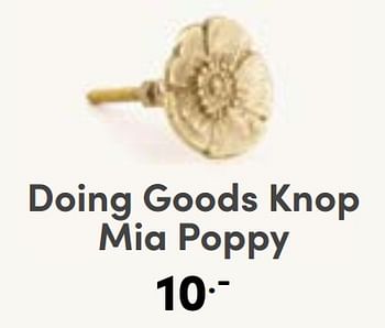 Aanbiedingen Doing goods knop mia poppy - Doing Goods - Geldig van 10/09/2023 tot 16/09/2023 bij Baby & Tiener Megastore