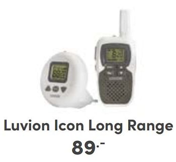 Aanbiedingen Luvion icon long range - Luvion - Geldig van 10/09/2023 tot 16/09/2023 bij Baby & Tiener Megastore