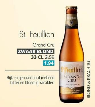 Aanbiedingen St. feuillien grand cru - St.Feuillien - Geldig van 04/09/2023 tot 17/09/2023 bij Mitra