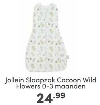 Aanbiedingen Jollein slaapzak cocoon wild flowers - Jollein - Geldig van 10/09/2023 tot 16/09/2023 bij Baby & Tiener Megastore