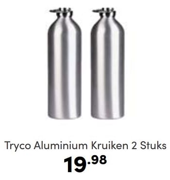 Aanbiedingen Tryco aluminium kruiken - Tryco - Geldig van 10/09/2023 tot 16/09/2023 bij Baby & Tiener Megastore