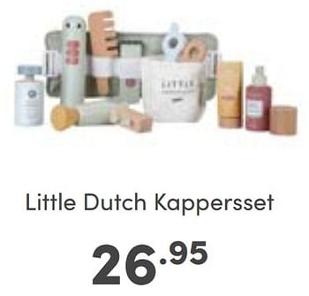 Aanbiedingen Little dutch kappersset - Little Dutch - Geldig van 10/09/2023 tot 16/09/2023 bij Baby & Tiener Megastore