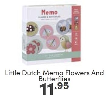 Aanbiedingen Little dutch memo flowers and butterflies - Little Dutch - Geldig van 10/09/2023 tot 16/09/2023 bij Baby & Tiener Megastore