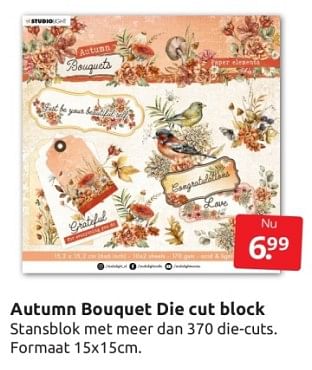 Aanbiedingen Autumn bouquet die cut block - Studio Light - Geldig van 09/09/2023 tot 17/09/2023 bij Boekenvoordeel