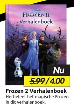 Aanbiedingen Frozen 2 verhalenboek - Huismerk - Boekenvoordeel - Geldig van 09/09/2023 tot 17/09/2023 bij Boekenvoordeel