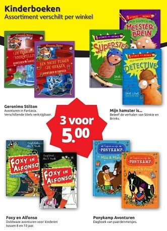 Aanbiedingen Kinderboeken - Huismerk - Boekenvoordeel - Geldig van 09/09/2023 tot 17/09/2023 bij Boekenvoordeel