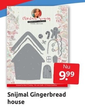 Aanbiedingen Snijmal gingerbread house - Huismerk - Boekenvoordeel - Geldig van 09/09/2023 tot 17/09/2023 bij Boekenvoordeel