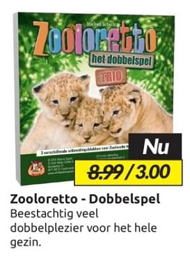 Aanbiedingen Zooloretto - dobbelspel - White Goblin Games - Geldig van 09/09/2023 tot 17/09/2023 bij Boekenvoordeel