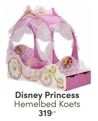 Aanbiedingen Disney princess hemelbed koets - Disney - Geldig van 03/09/2023 tot 30/09/2023 bij Baby & Tiener Megastore