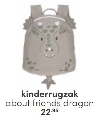 Aanbiedingen Kinderrugzak about friends dragon - Huismerk - Baby &amp; Tiener Megastore - Geldig van 03/09/2023 tot 30/09/2023 bij Baby & Tiener Megastore