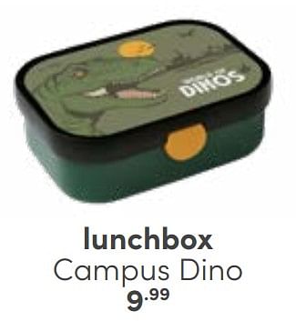 Aanbiedingen Lunchbox campus dino - Huismerk - Baby &amp; Tiener Megastore - Geldig van 03/09/2023 tot 30/09/2023 bij Baby & Tiener Megastore