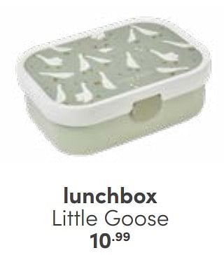 Aanbiedingen Lunchbox little goose - Huismerk - Baby &amp; Tiener Megastore - Geldig van 03/09/2023 tot 30/09/2023 bij Baby & Tiener Megastore