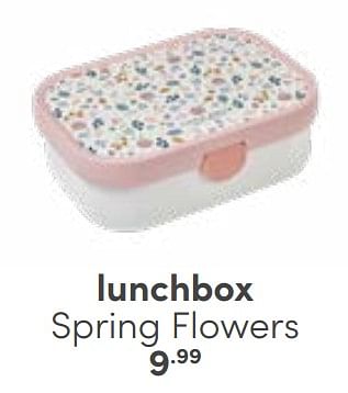 Aanbiedingen Lunchbox spring flowers - Huismerk - Baby &amp; Tiener Megastore - Geldig van 03/09/2023 tot 30/09/2023 bij Baby & Tiener Megastore