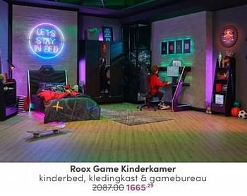 Aanbiedingen Roox game kinderkamer - Huismerk - Baby &amp; Tiener Megastore - Geldig van 03/09/2023 tot 30/09/2023 bij Baby & Tiener Megastore