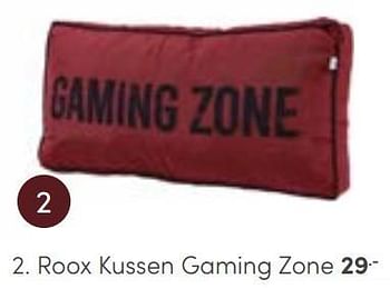 Aanbiedingen Roox kussen gaming zone - Huismerk - Baby &amp; Tiener Megastore - Geldig van 03/09/2023 tot 30/09/2023 bij Baby & Tiener Megastore
