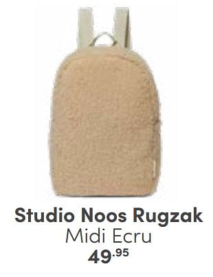 Aanbiedingen Studio noos rugzak midi ecru - Studio Noos - Geldig van 03/09/2023 tot 30/09/2023 bij Baby & Tiener Megastore