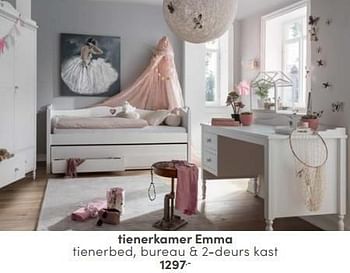 Aanbiedingen Tienerkamer emma - Huismerk - Baby &amp; Tiener Megastore - Geldig van 03/09/2023 tot 30/09/2023 bij Baby & Tiener Megastore