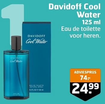 Aanbiedingen Davidoff cool water edt - Davidoff - Geldig van 05/09/2023 tot 17/09/2023 bij Trekpleister