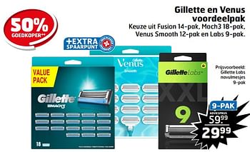 Aanbiedingen Gillette labs navulmesjes - Gillette - Geldig van 05/09/2023 tot 17/09/2023 bij Trekpleister