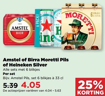 Aanbiedingen Amstel pils - Amstel - Geldig van 10/09/2023 tot 16/09/2023 bij Plus