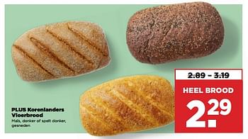 Aanbiedingen Plus korenlanders vloerbrood - Huismerk - Plus - Geldig van 10/09/2023 tot 16/09/2023 bij Plus