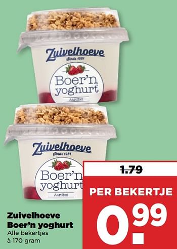 Aanbiedingen Zuivelhoeve boer’n yoghurt - De Zuivelhoeve - Geldig van 10/09/2023 tot 16/09/2023 bij Plus