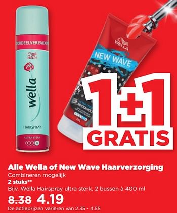 Aanbiedingen Wella hairspray ultra sterk - Wella - Geldig van 10/09/2023 tot 16/09/2023 bij Plus