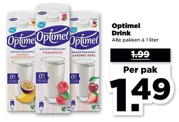 Aanbiedingen Optimel drink - Optimel - Geldig van 10/09/2023 tot 16/09/2023 bij Plus