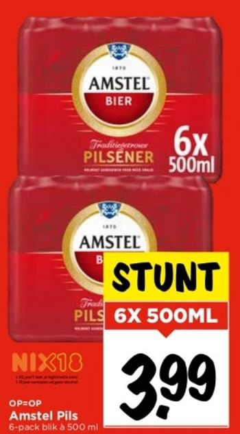 Aanbiedingen Amstel pils - Amstel - Geldig van 10/09/2023 tot 16/09/2023 bij Vomar