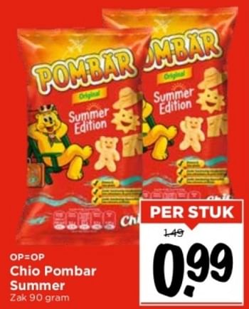 Aanbiedingen Chio pombar summer - Chio - Geldig van 10/09/2023 tot 16/09/2023 bij Vomar
