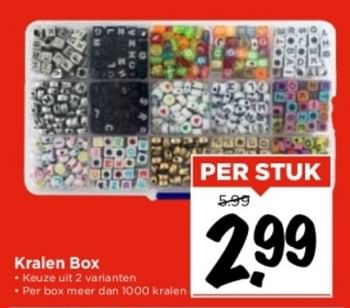 Aanbiedingen Kralen box - Huismerk Vomar - Geldig van 10/09/2023 tot 16/09/2023 bij Vomar