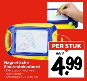 Aanbiedingen Magnetische kleurentekenbord - Huismerk Vomar - Geldig van 10/09/2023 tot 16/09/2023 bij Vomar