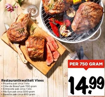 Aanbiedingen Restaurantkwaliteit vlees - Huismerk Vomar - Geldig van 10/09/2023 tot 16/09/2023 bij Vomar