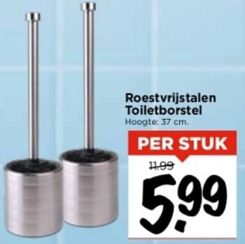 Aanbiedingen Roestvrijstalen toiletborstel - Huismerk Vomar - Geldig van 10/09/2023 tot 16/09/2023 bij Vomar