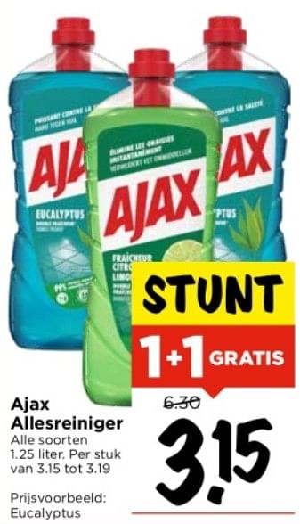 Aanbiedingen Ajax allesreiniger - Ajax - Geldig van 10/09/2023 tot 16/09/2023 bij Vomar