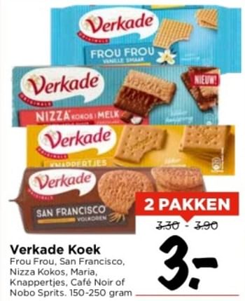 Aanbiedingen Verkade koek - Verkade - Geldig van 10/09/2023 tot 16/09/2023 bij Vomar