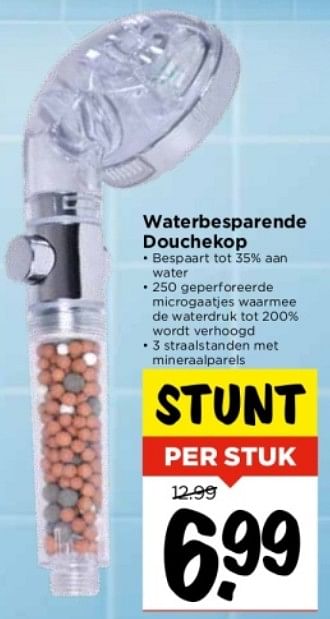 Aanbiedingen Waterbesparende douchekop - Huismerk Vomar - Geldig van 10/09/2023 tot 16/09/2023 bij Vomar