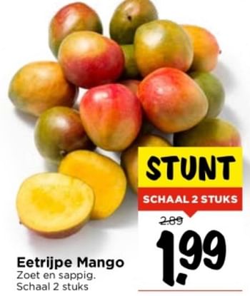 Aanbiedingen Eetrijpe mango - Huismerk Vomar - Geldig van 10/09/2023 tot 16/09/2023 bij Vomar