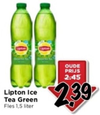Aanbiedingen Lipton ice tea green - Lipton - Geldig van 10/09/2023 tot 16/09/2023 bij Vomar
