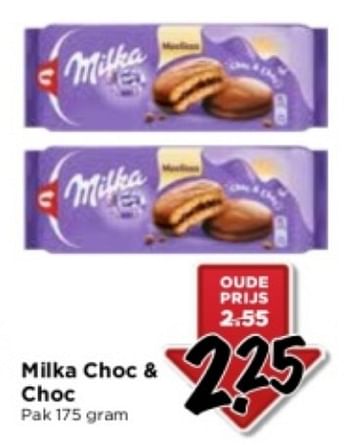 Aanbiedingen Milka choc + choc - Milka - Geldig van 10/09/2023 tot 16/09/2023 bij Vomar