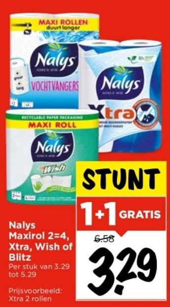 Aanbiedingen Nalys maxirol xtra - Nalys - Geldig van 10/09/2023 tot 16/09/2023 bij Vomar