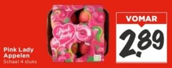 Aanbiedingen Pink lady appelen - Huismerk Vomar - Geldig van 10/09/2023 tot 16/09/2023 bij Vomar