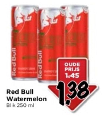Aanbiedingen Red bull watermelon - Red Bull - Geldig van 10/09/2023 tot 16/09/2023 bij Vomar