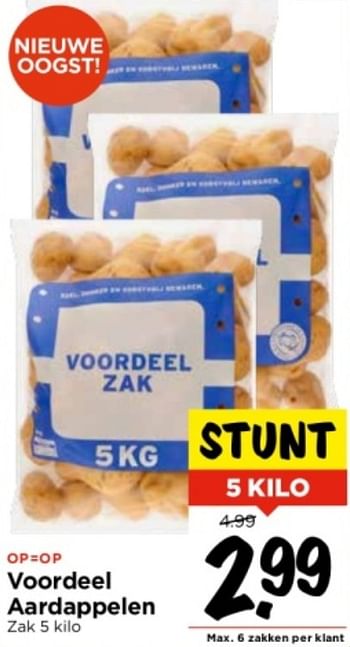 Aanbiedingen Voordeel aardappelen - Huismerk Vomar - Geldig van 10/09/2023 tot 16/09/2023 bij Vomar