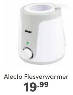 Aanbiedingen Alecto flesverwarmer - Alecto - Geldig van 10/09/2023 tot 16/09/2023 bij Baby & Tiener Megastore