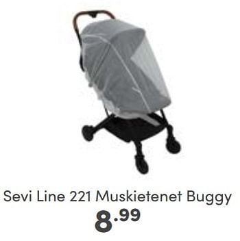 Aanbiedingen Sevi line 221 muskietenet buggy - Sevi Line - Geldig van 10/09/2023 tot 16/09/2023 bij Baby & Tiener Megastore