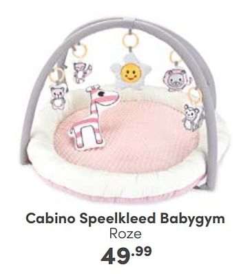 Aanbiedingen Cabino speelkleed babygym roze - Cabino - Geldig van 10/09/2023 tot 16/09/2023 bij Baby & Tiener Megastore