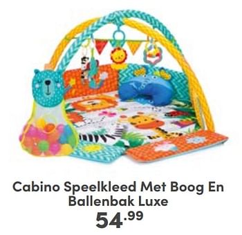 Aanbiedingen Cabino speelkleed met boog en ballenbak luxe - Cabino - Geldig van 10/09/2023 tot 16/09/2023 bij Baby & Tiener Megastore