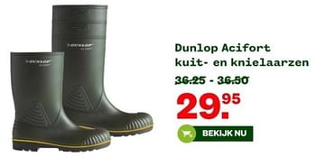 Aanbiedingen Dunlop acifort kuit- en knielaarzen - Dunlop - Geldig van 04/09/2023 tot 24/09/2023 bij Welkoop